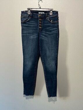 STS BLUE Skinny High Rise Dark Washed Jeans Size 27